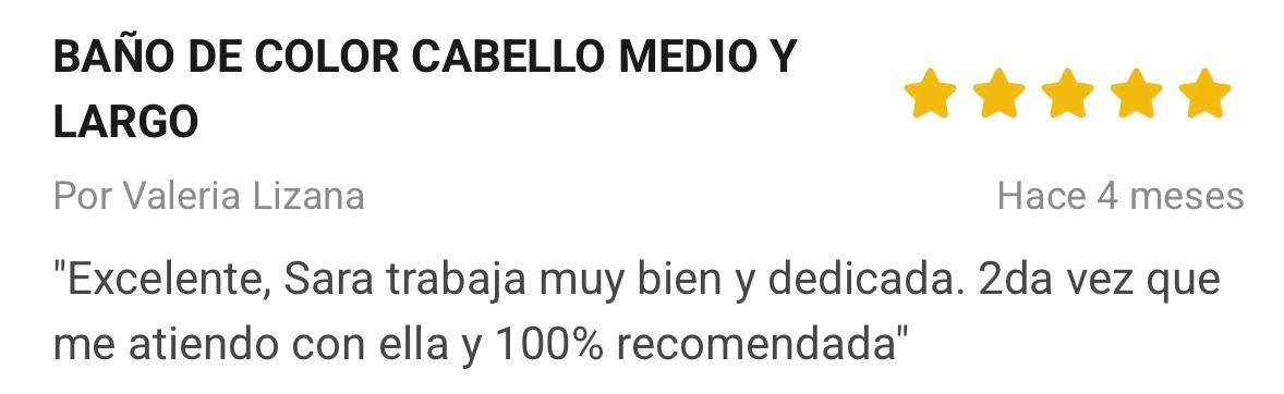 Reseña de clienta: Corte de cabello y color, muy contenta con el resultado